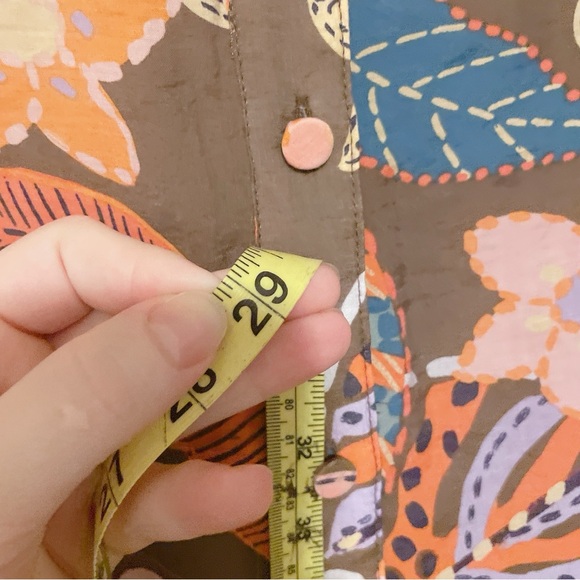 Golden Boutique Floral Button Down Puff Sleeve Blouse Size 3X - Picture 11 of 11